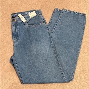 J. Crew Mid rise slouchy straight  Relaxed Fit Denim Jeans new with tags